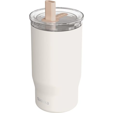 Quokka Mist - Mug isotherme en acier inoxydable 720 ml avec paille (Ivoire) (1/3)