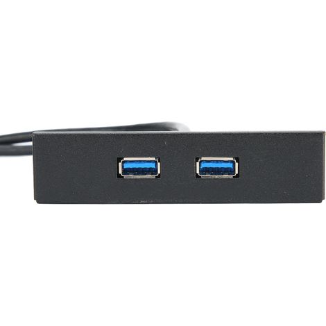 USB 3.0-Frontpanel für 3,5"-Laufwerksschacht mit USB 3.0-Hub und 2 x 19-poligen Anschlüssen