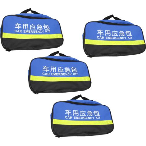 Lot de 4 sacs d'urgence en tissu Oxford 600D, pochettes portables pour les activités de plein air, les voyages, la maison et le bureau. (1/5)