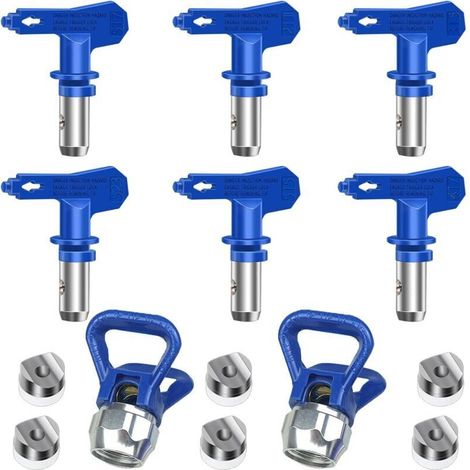 Set di 6 ugelli reversibili airless per pistole a spruzzo – Jalleria, compatibili con alta pressione, in acciaio inox