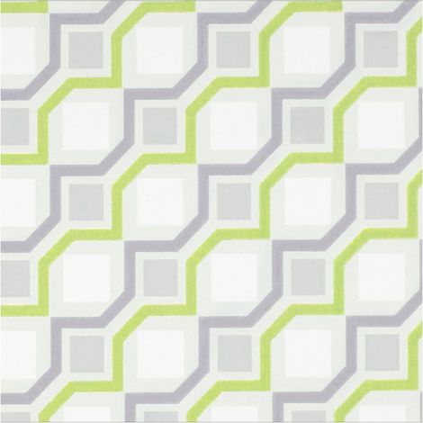 Geometric Wallpaper Green/Cream/Beige/Grey Cubic Zest Non-Woven Paste The Wall (1/4)