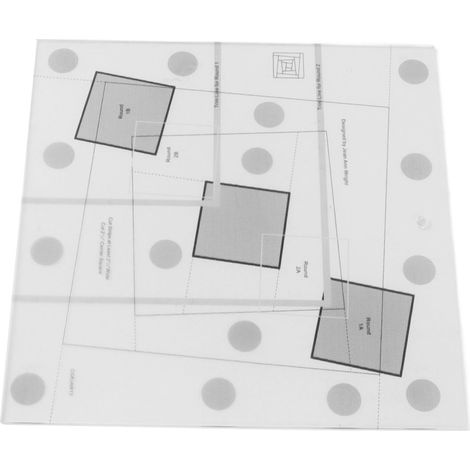 Règle de patchwork Log Cabin en acrylique transparent, outil de finition Log Cabin (1/5)