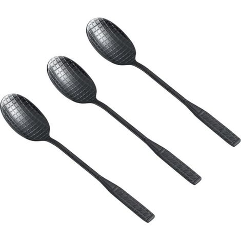 Schwarzes Edelstahl-Eiskugel-Set in Form eines Tennisschlägers (1/5)