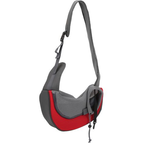 Sac de transport pour chiot en tissu Oxford, matériau en maille respirante, sangle réglable, résistant à l'usure et durable (grande taille). (1/5)