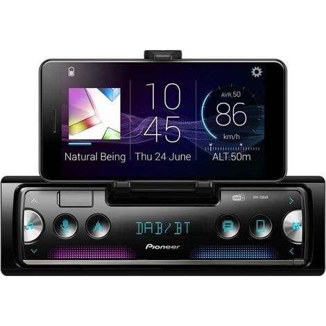 Autoradio Pioneer MVH-S420DAB 1 DIN Bluetooth DAB+ USB Pioneer Smart Sync schermo estraibile nero (1/4)