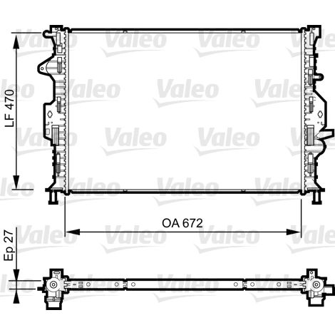Radiateur, refroidissement du moteur Valeo 735374 FORD 1493774 1778038 30680273