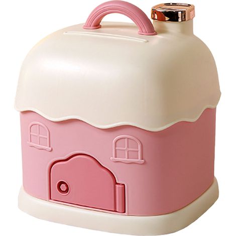 Tirelire Cochon en Plastique Rose, Design Cartoon Mignon, Grande Capacité de Rangement, Cadeau Idéal Décoration Intérieure Style Innovant et Léger (1/4)