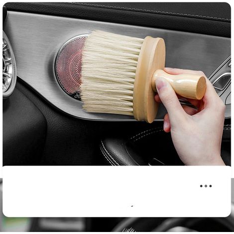 Brosse de nettoyage pour voiture, nettoyeur de climatisation, plumeau doux pour tableau de bord, outil de nettoyage intérieur auto pour grilles d'aération, tableau de bord et espaces entre les sièges (1/5)