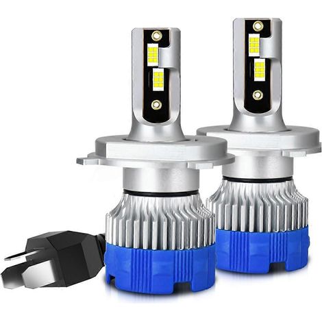 Ampoules LED H4 pour feux antibrouillard, phares de voiture compatibles Canbus, 50 W, 5 000 lm, 6 000 K (1/5)