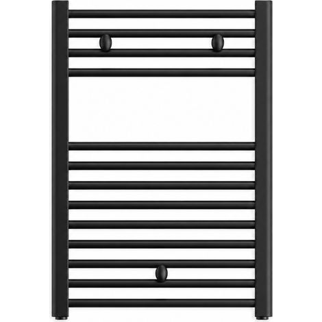 Termoarredo Lisa H 700 mm Cordi Nero Opaco Largh 40 cm