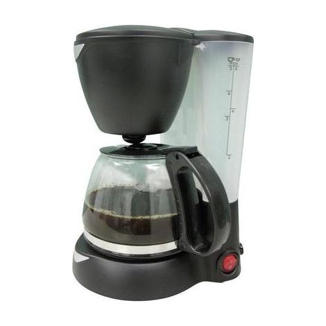 htc-equipement Cafetera eléctrica portátil negra 6 tazas