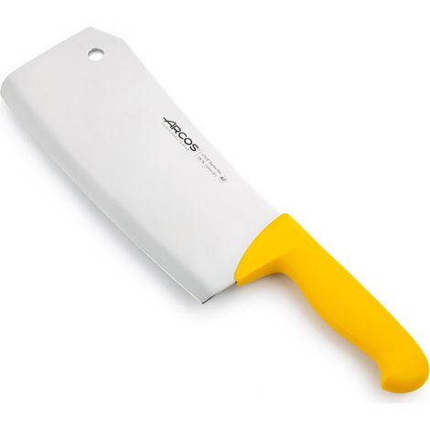 Macheta Arcos Colore - Prof 297500 acciaio inox Nitrum e mango ergonomico giallo Polipropilene e foglia 24 cm, e 4 mm di spessore nella valigia