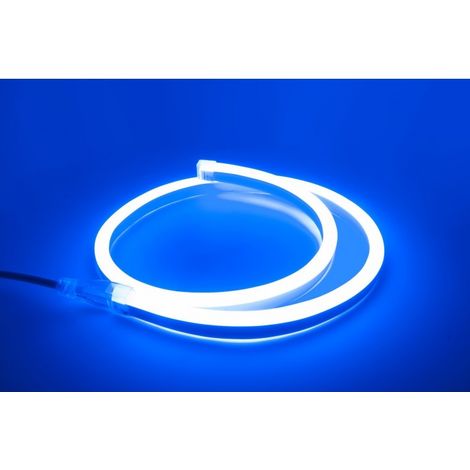 1 mètre de Néon Flexible LED Bleu - 220V - 10W - IP67 (Prise non fournie)