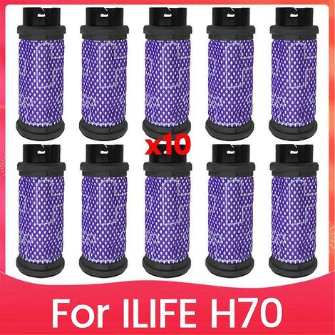 Lot de 10 filtres pour aspirateur H70
