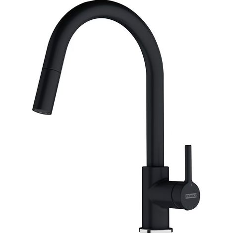 Franke Lina - Spültischarmatur FC 6051.071 mit ausziehbarem Endstück, Onyx 115.0626.055 (1/3)