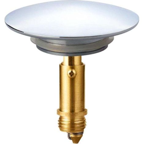 66 mm Pop-Up Click-Clack-Ablaufgarnitur für Badezimmerspüle, Küchenspüle, verchromte Spüle aus massivem Messing (1/4)