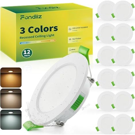 Spot LED Encastrable Extra Plat, 3.5W 220V Trou 55-68mm (1/5)