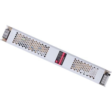 Transformateur LED fin 24V 16.7A 400W boîtier alliage aluminium dissipateur chaleur sans ventilateur protection surtension (1/5)