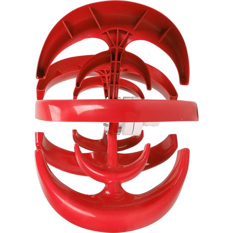 Éolienne 1200W 5 pales Générateur AC Moteur Solaire Lanterne Double Couche Rouge 24V Kit (1/5)