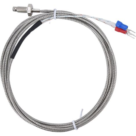 Sonde thermocouple type K avec gaine métallique mise à la terre, plage 0‑450℃, référence WRNT‑01 (1/5)