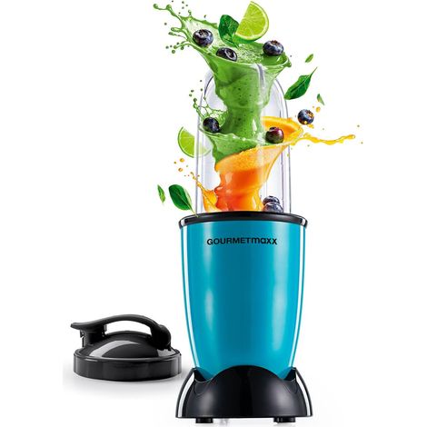 GOURMETmaxx Frullatore Mr. Magic 4 pezzi Frullatore per frullati con capacità di 400 W e 500 ml Frullatore compatto con coperchio Pratico per frullati, salse, salse e altro ancora Facile da