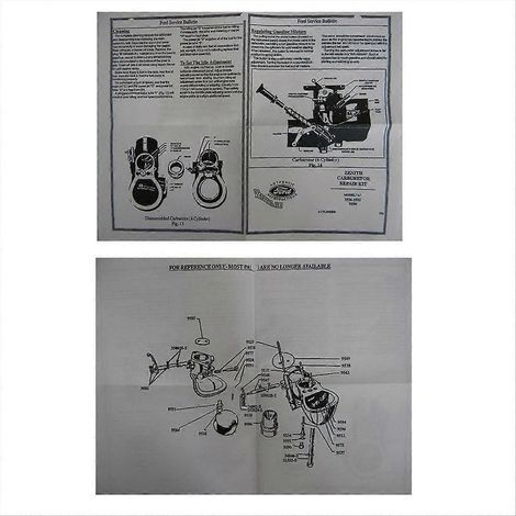 kigbf-28-24913-1 Carburetor Major Repair Kit Model A for Ford 1926 1927 1928 1929 1930 1931-1932 Carbureto