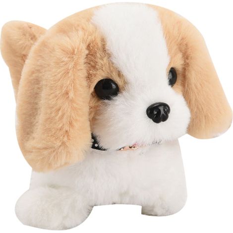 Chiot en Peluche Électrique Marche, Remue la Queue et Aboie - Saint-Bernard Beige (18x14.5x13.5cm) (1/5)
