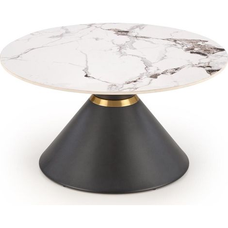 Mesa de centro Houston 1811 , 42x0x0cm, Diámetro: 80, Piedra sinterizada, Redonda