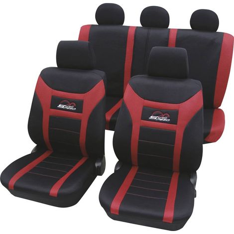 HP Autozubehör 22927 Housse de siège polyester rouge siège conducteur, siège passager, siège arrière (1/2)