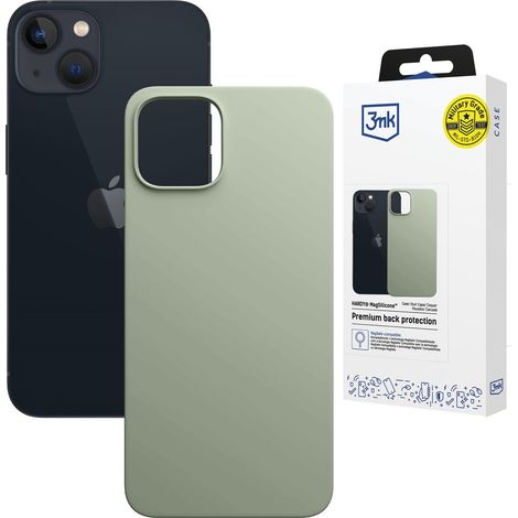 Apple iPhone 15 Plus - 3mk Hardy MagSilicone Verde (1/5)