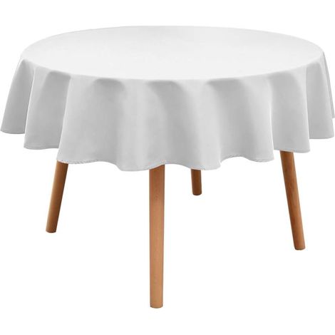 Nappe ronde - Nappe imperméable, infroissable et lavable en polyester (1/3)