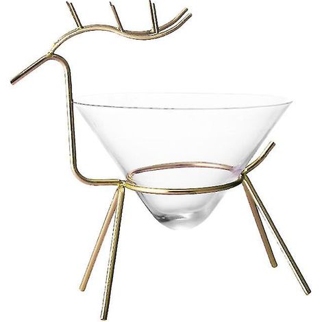 1 verre à vin en forme de cerf