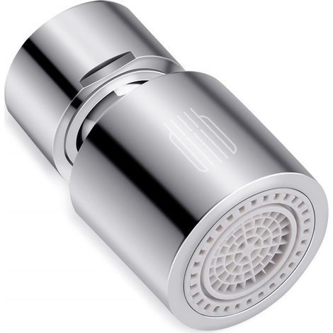 360 Degrés Aérateur de Robinet, Filtre économiseur D'eau Pivotant Tête de Robinet de Cuisine 2 Modes Réglable Douche Tête Filtre Pulvérisateur Pour Cuisine Salle De Bain (1/4)