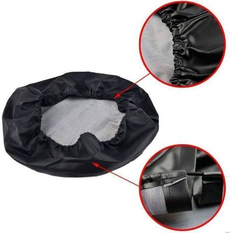 Housse Pneu Secours - 14 Pouces - Diamètre 60 à 69 cm - Protection Antipoussière et Imperméable - PVC Vinyle - 1 Pièce (1/5)