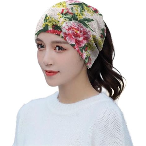 Cache-cou tricoté en spirale conçu pour plusieurs styles, y compris chapeau, cache-cou et masque facial (1/5)