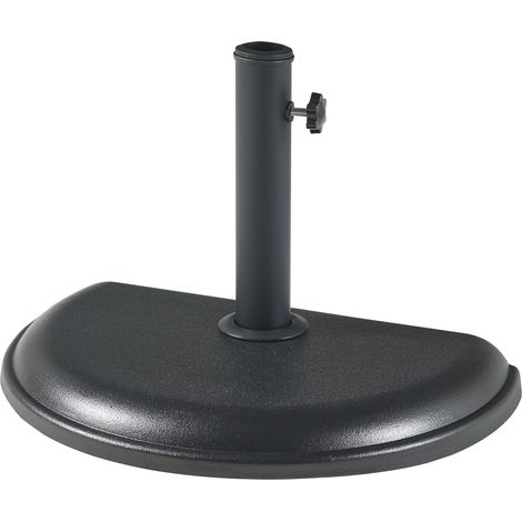 Base per ombrellone da giardino adatta per pali da 33 37 41 e 48 mm nera 030010254