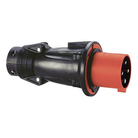 Fiche mobile droite Hypra IP44 63A - 380V à 415V - 3P+T - caoutchouc - LEGRAND