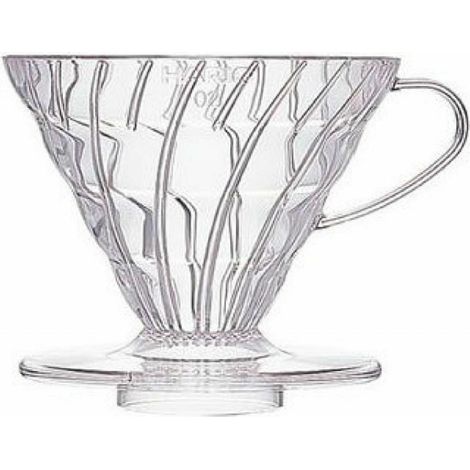 V60 02 DRIPPER Kunststoff-Kaffeebecher mit konischem Filter