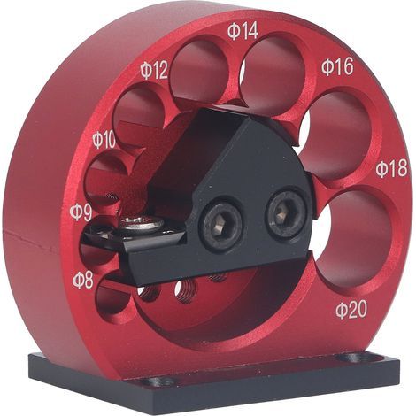 Fraise à tenon ronde de 8 à 20 mm à haute précision, corps en alliage d'aluminium, lame en carbure cémenté, plaque de coupe à tenon pour le travail du bois