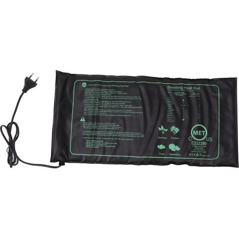Tapis chauffant hydroponique étanche, prêt à l'emploi, pour une germination uniforme et facile à installer dans un jardin d'intérieur. Prise UE 220 V. (1/5)