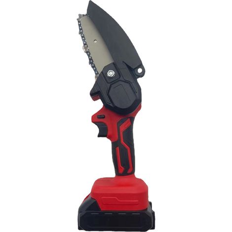 Mini tronçonneuse à batterie, mini tronçonneuse électrique sans fil de 4 avec chargeur et 1 batterie pour la coupe du bois et l'élagage des branches Cisea