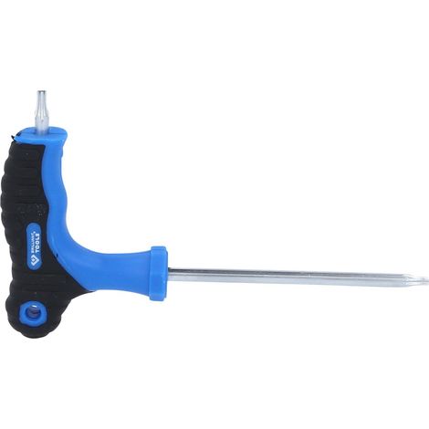 BRILLIANT TOOLS T-Griff-Torx® mit Stirnlochbohrung-Winkelstiftschlüssel T10 x 75 mm - BT041011 (1/4)
