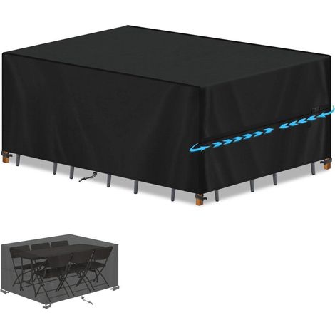 Gartenmöbel Abdeckhaube 160x90x75cm, wasserdicht, wetterfest, 420D Oxford (1/5)