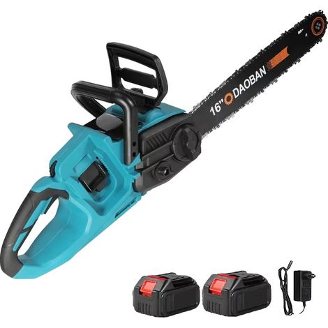 Motosierra, motor sin escobillas, lubricador automático, 2 baterías, 1 enchufe europeo. (1/2)