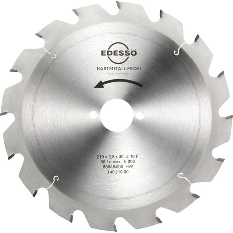 EDESSÖ Handkreissägeblatt Grobzahn, HW 210x2,8/1,8x30 Z=16 F (1/3)