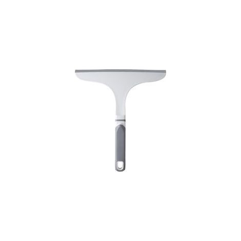 Set di 1 tergivetro multisuperficie bianco + grigio per finestre, specchi e pavimenti, con lame flessibili in silicone, ideale per la pulizia di finestre, specchi e pavimenti. Design a T larga. Kit di (1/5)