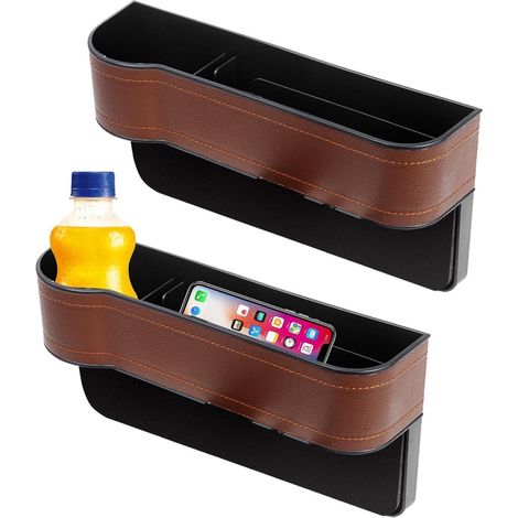 Organisateur de rangement pour siège de voiture - Multifonctionnel - Remplissage pour les espaces de siège de voiture - Boîtes de rangement réutilisables (1/5)