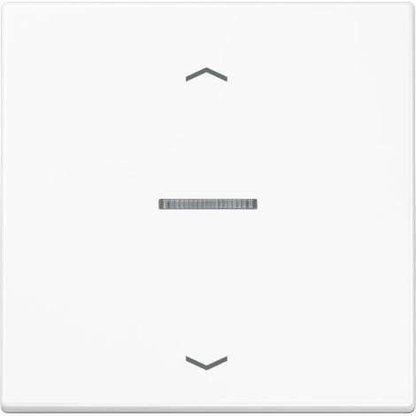 Jung Balancín para pulsador KNX, F10, con símbolos de flecha, con guía de luz, Duroplast, Serie LS, blanco alpino LS 101 KO5P WW