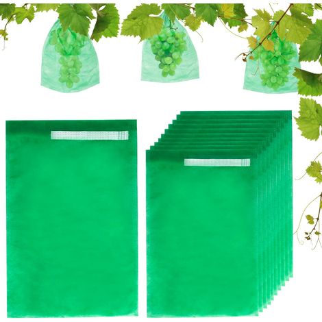 100 Pièces Sac Protection Fruits, 20 x 30cm Sachet Protection Raisin, pour Fruits et légumes, Sacs de Protection Fruits pour Potéger Les Grappes de Raisin Insectes et Oiseaux (1/5)