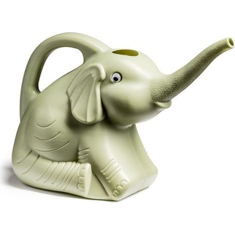 1 arrosoir en forme d'éléphant, design ludique et stable, arrosoir polypropylène 1850 ml, pour intérieur et extérieur (1/3)